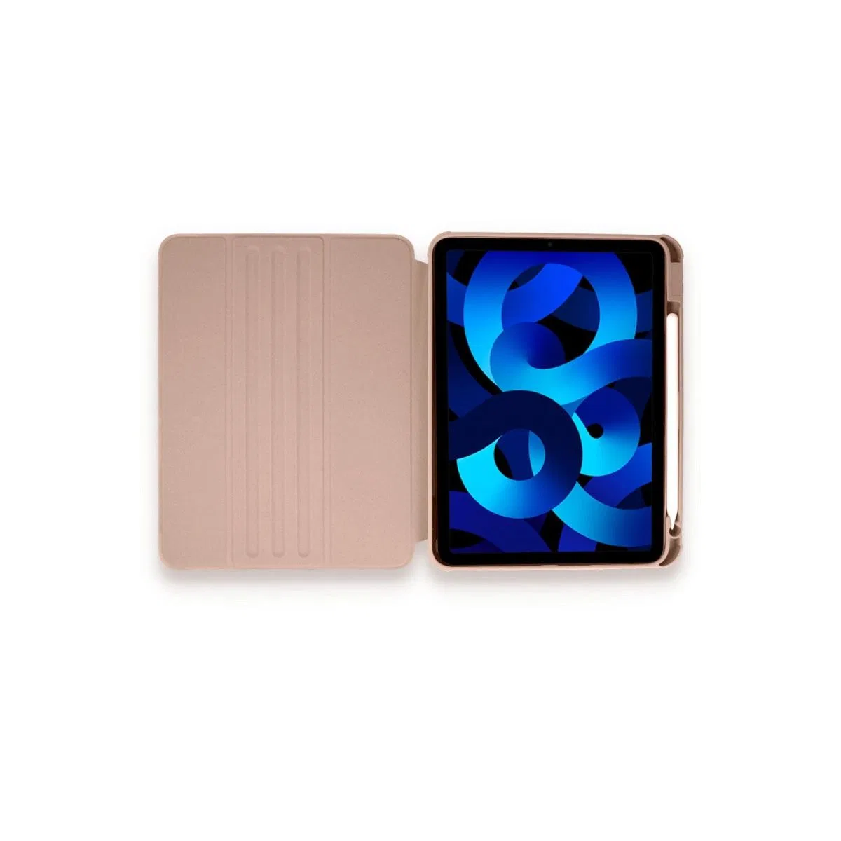 Apple İpad Pro 11 (2021) Kılıf Ling 360 Kalemlikli Tablet Kılıf - Rose Gold görsel 4