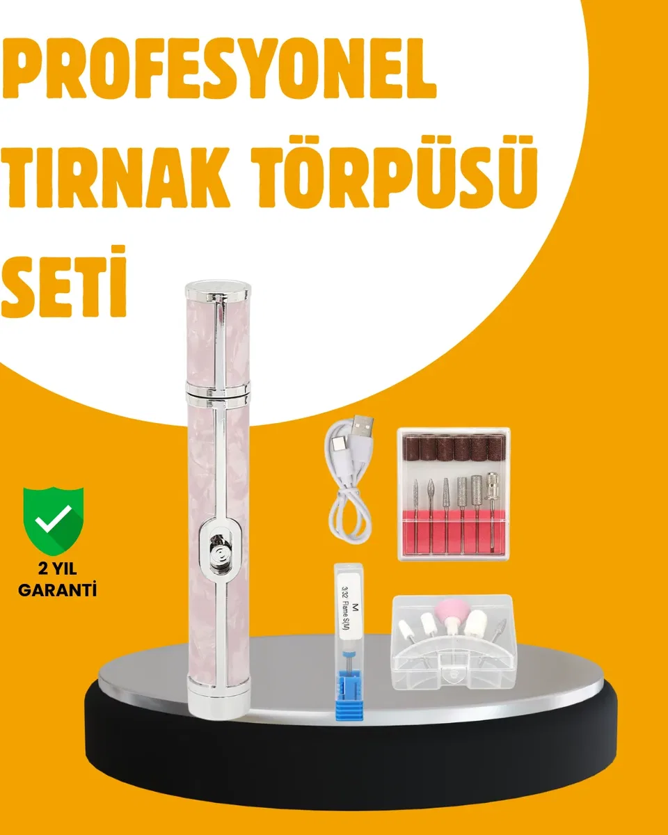 Ergonomik Saplı 20. 000 RPM Hız Kontrollü Manikür Pedikür Makinesi