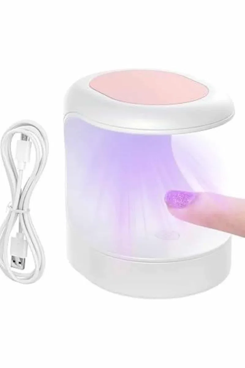 Seyehat Tipi Mini Oje Kurutucu Ultraviole Mor Işık Protez Tırnak Kurutucu Yeni Nesil görsel 4