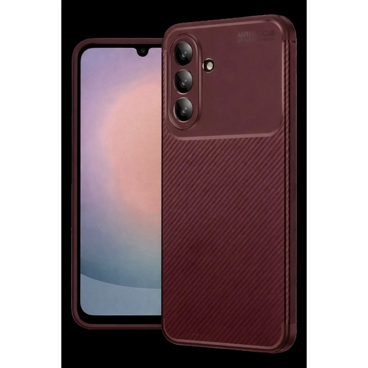 Samsung Galaxy A37 5g Auto Focus Karbon Kapak - Bordo