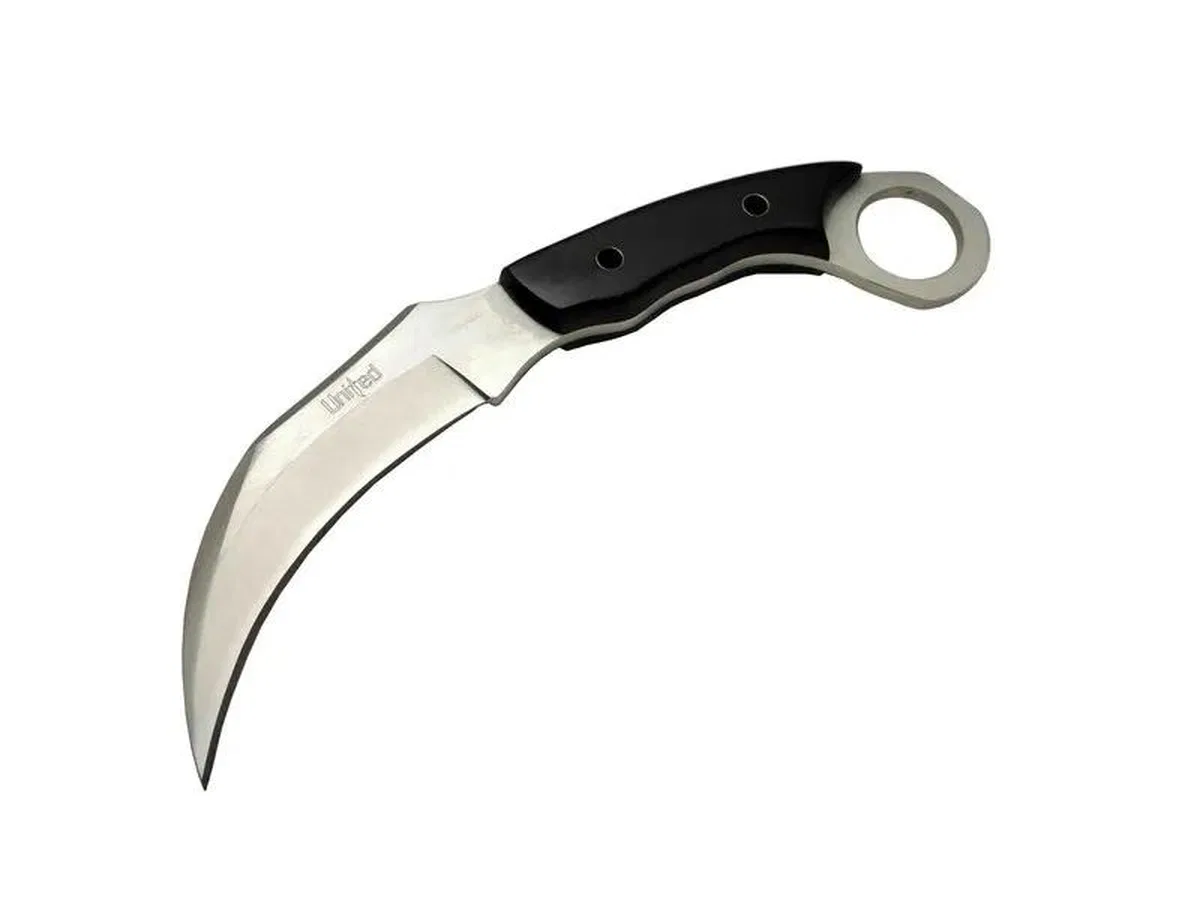 United Claw Cutter Karambit Uk 1 Siyah Outdoor Bıçak 17cm - Kılıflı, Plastik Sap