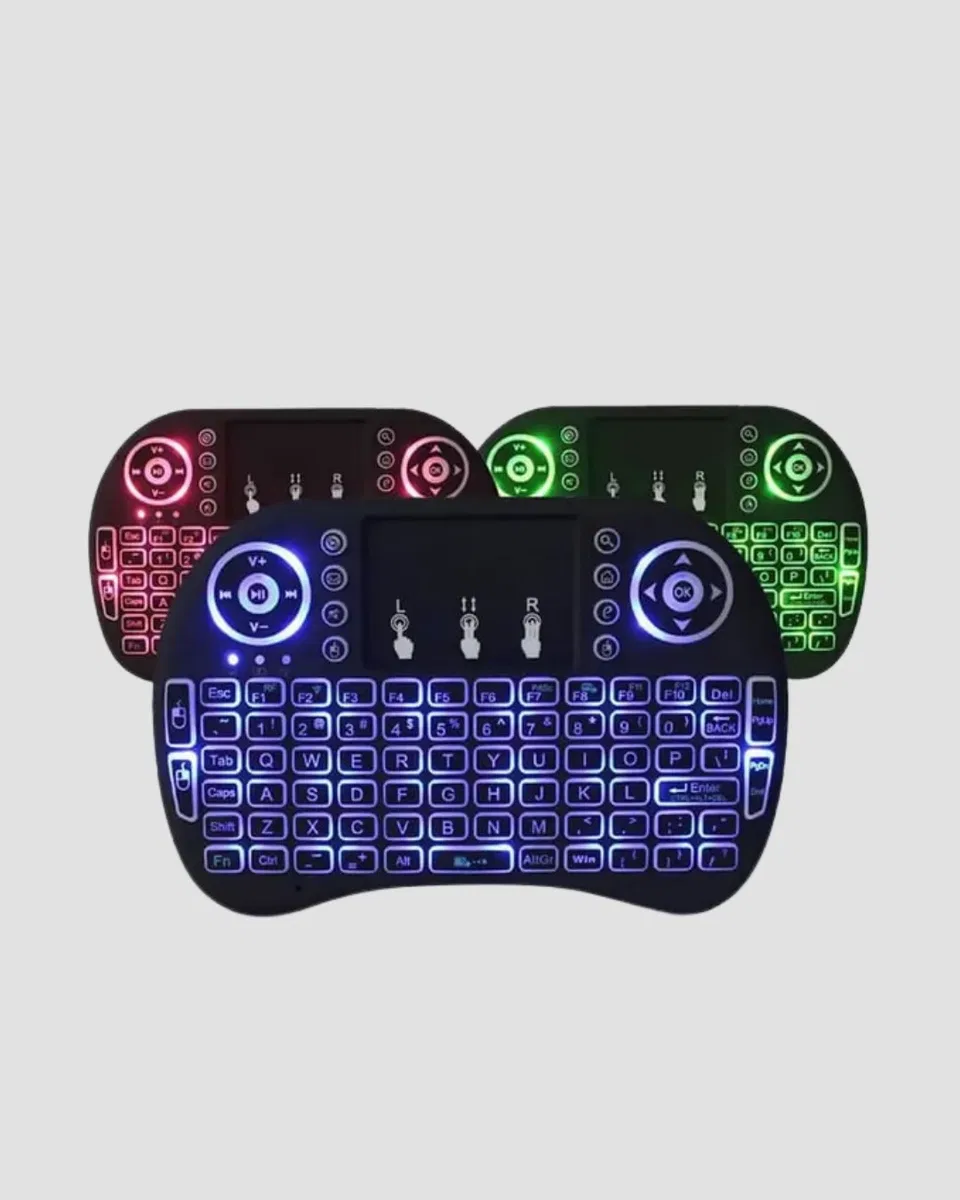 LED Işıklı Q Klavye – Touchpad, Numerik Tuş Takımı ve Multimedya Kısayolları görsel 3