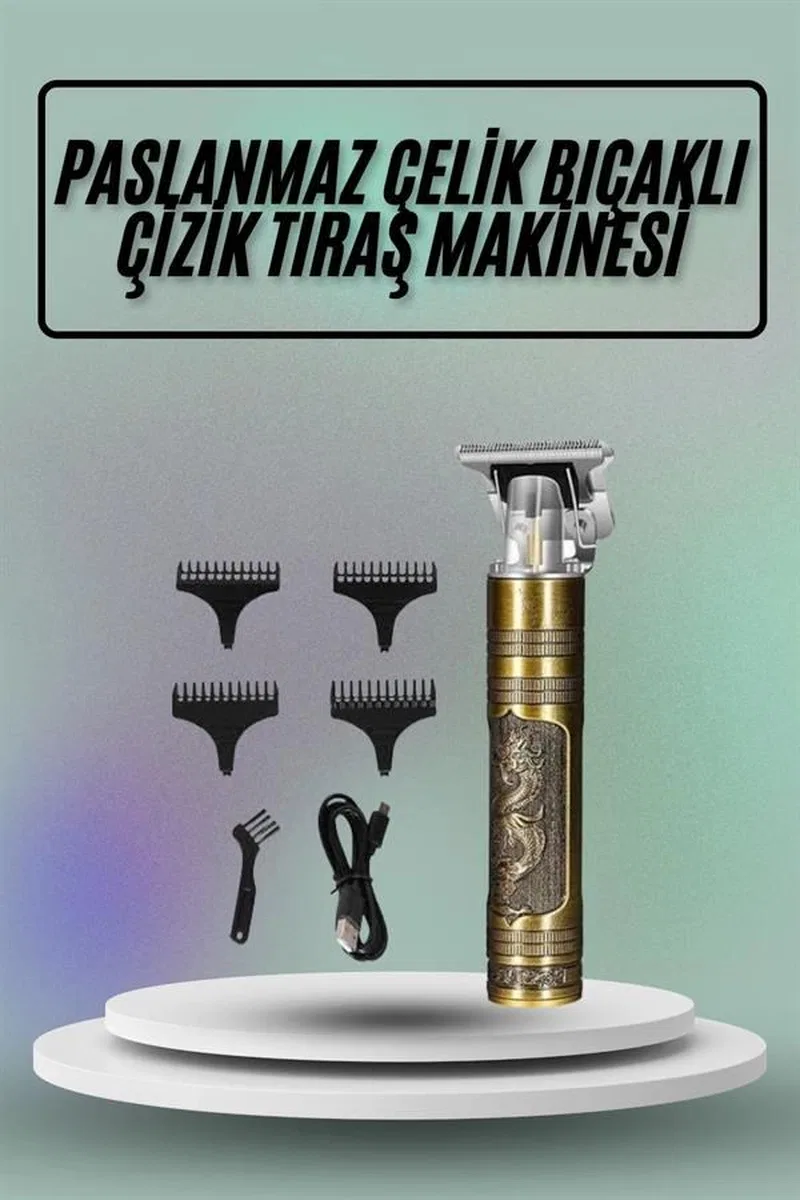 Saç Sakal Vücut Tıraş Makinesi Çizik Atma Makinesi Paslanmaz Çelik görsel 2