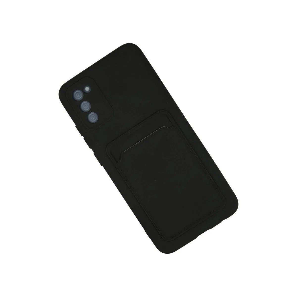 Newface Samsung Galaxy A02s Kılıf Kelvin Kartvizitli Silikon - Siyah görsel 2