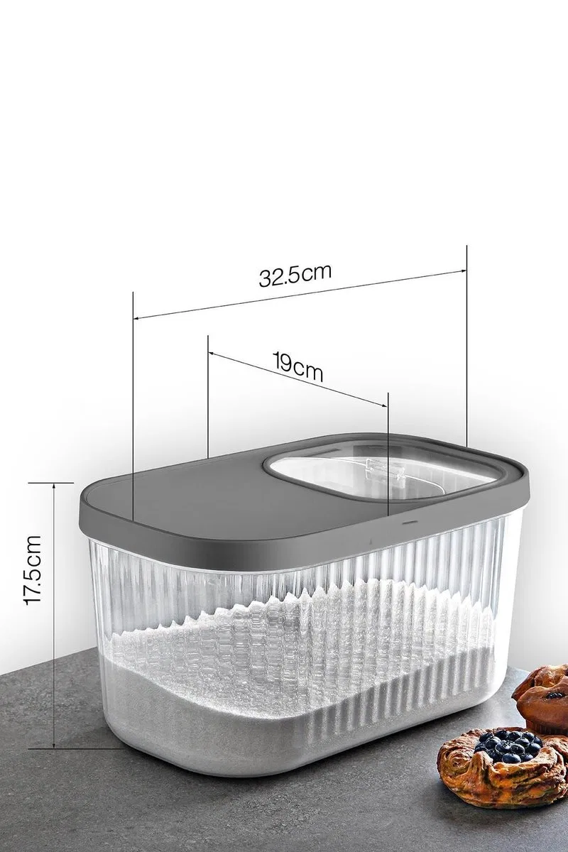 Multi Box Çok Amaçlı Kapaklı Saklama Kabı 7. 5 Lt 17, 5x32, 5x19 cm görsel 2