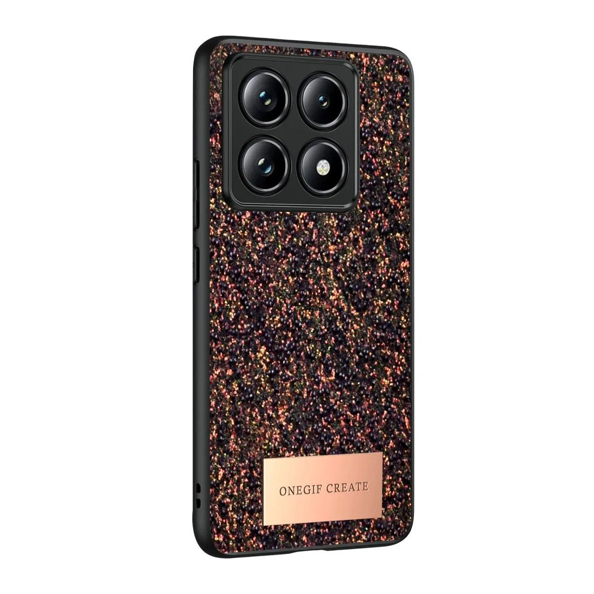 Onegif Xiaomi Mi 14t Pro Bright Simli Kapak - Derin Mor görsel 3