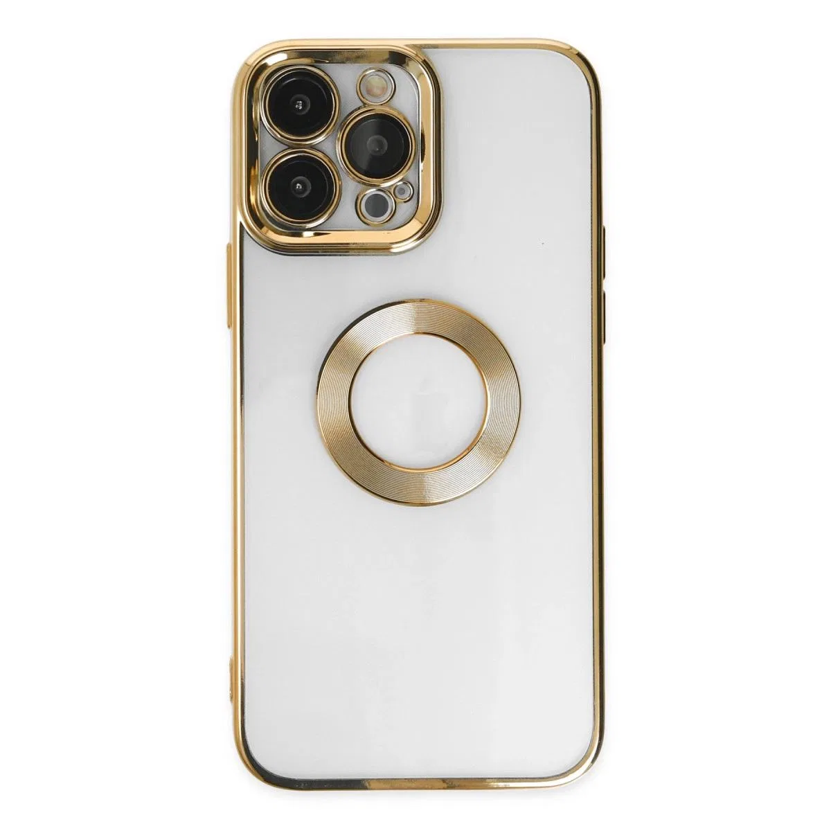 Apple İphone 14 Pro Max Kılıf Slot Silikon - Gold