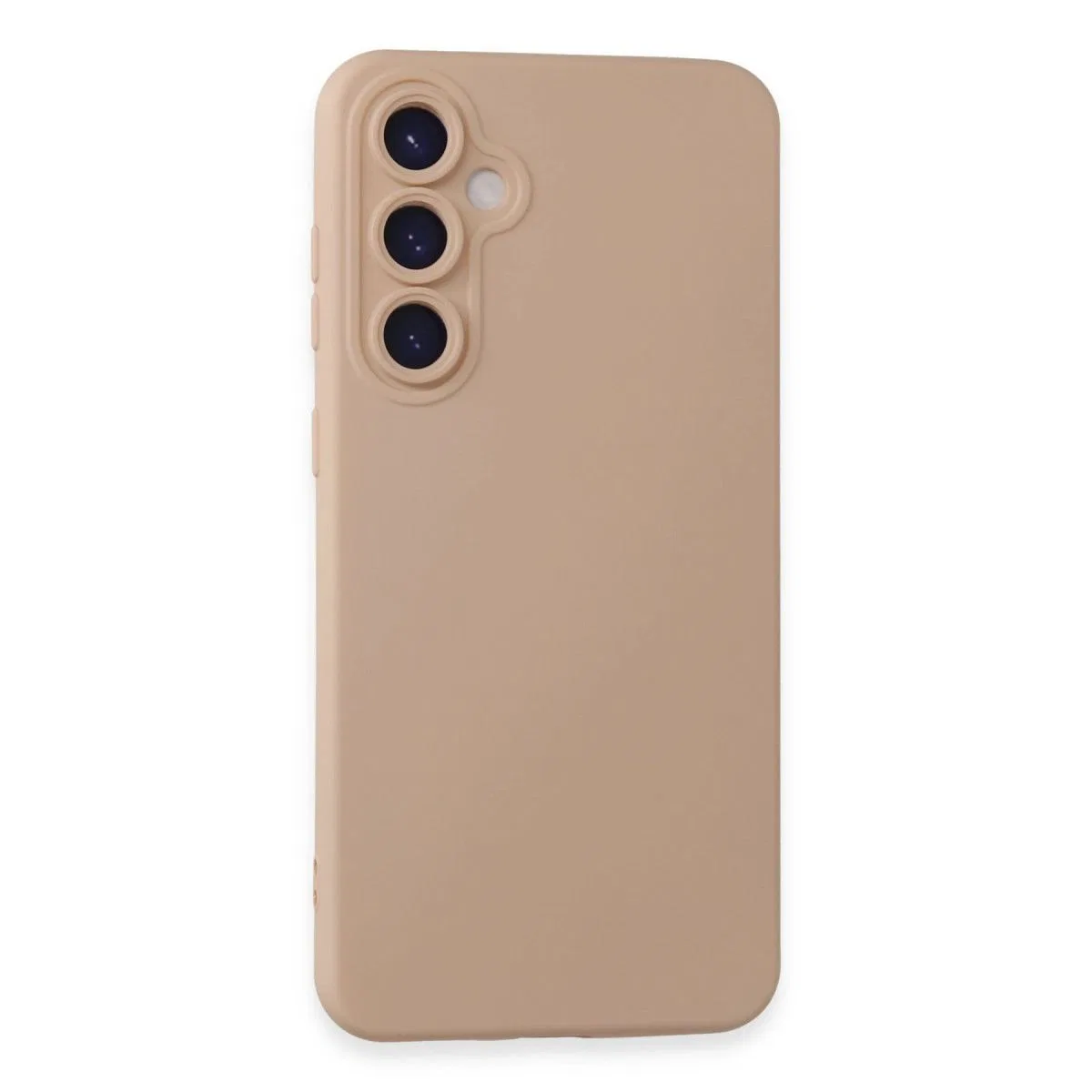 Samsung Galaxy S24 Kılıf Nano İçi Kadife Silikon - Pudra