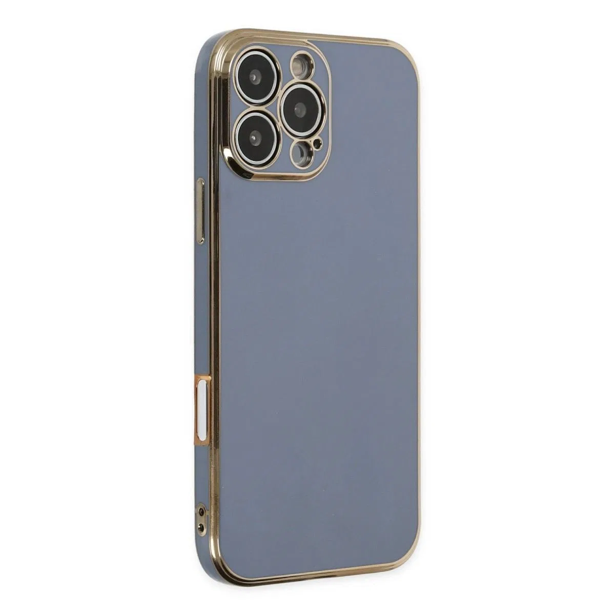 Apple İphone 16 Pro Max Kılıf Volet Silikon - Mavi