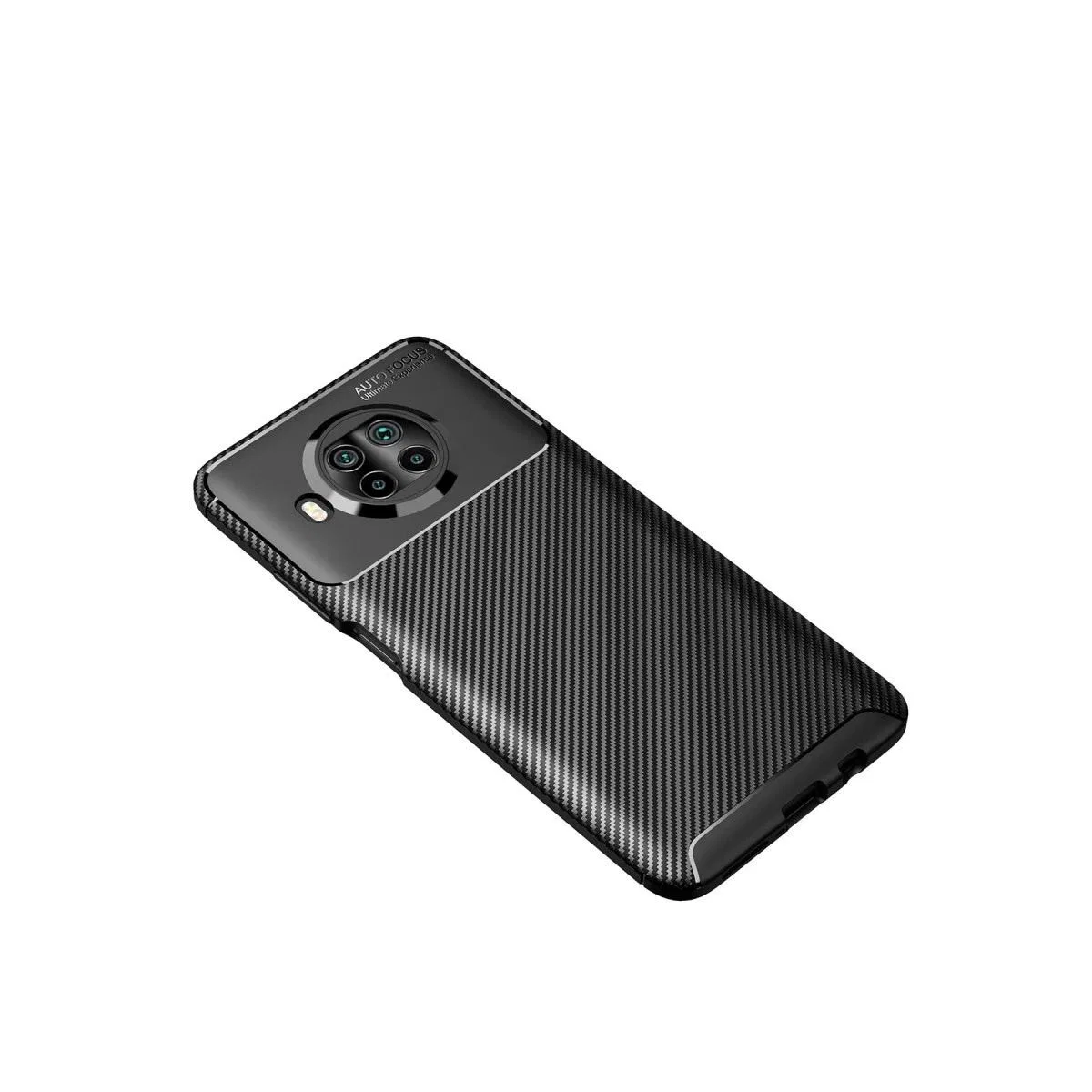 Xiaomi Mi 10t Lite Kılıf Auto Focus Karbon Kapak - Siyah görsel 2