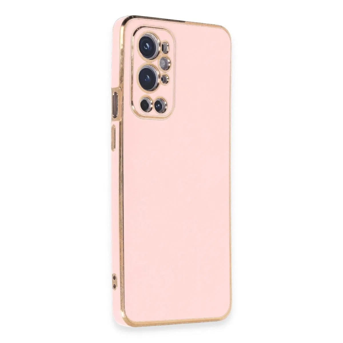 One Plus 9 Pro Kılıf Volet Silikon - Pembe görsel 2