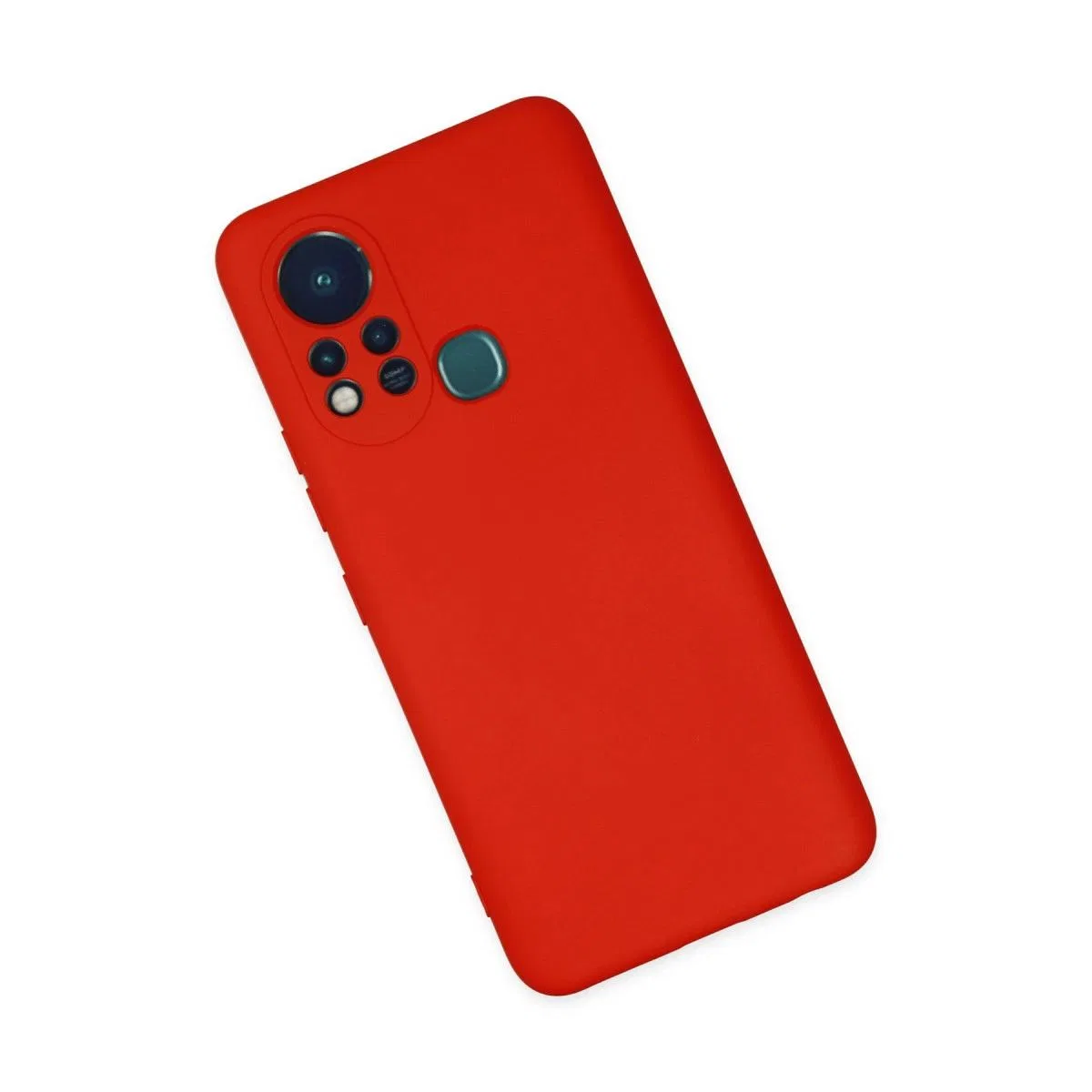 İnfinix Hot 11s Kılıf Nano İçi Kadife Silikon - Kırmızı görsel 3