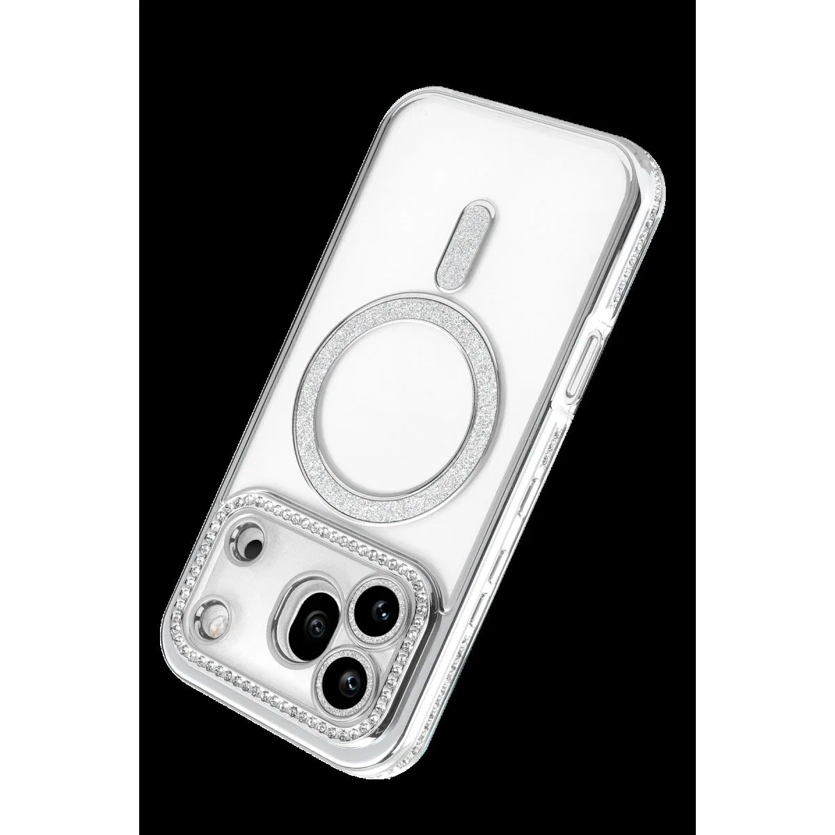 Huawei Honor 600 Pro Joke Simli Magneticsafe Kılıf - Gümüş görsel 3