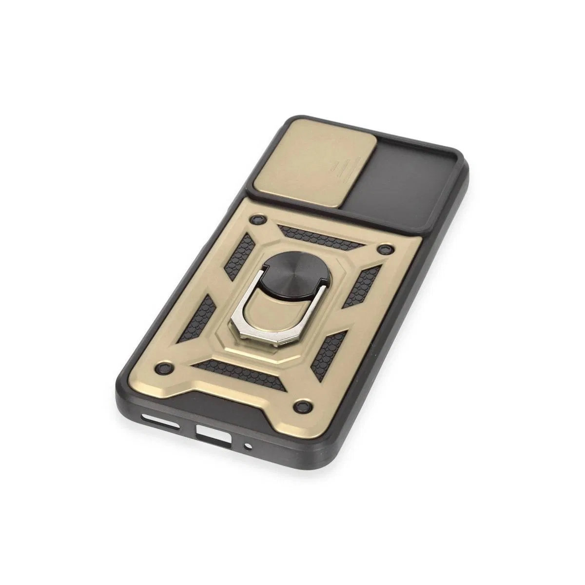 Xiaomi Redmi Note 12 5g Kılıf Pars Lens Yüzüklü Silikon - Gold görsel 5