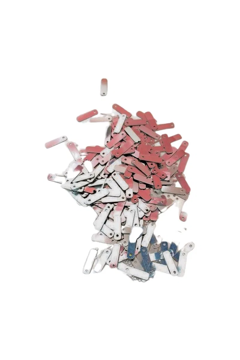 Koyu Pembe 15 x 5 mm Dantel Oya Yazma Halhal Abiye Lazer Kesim Pul 600 adet / 24 gram görsel 3