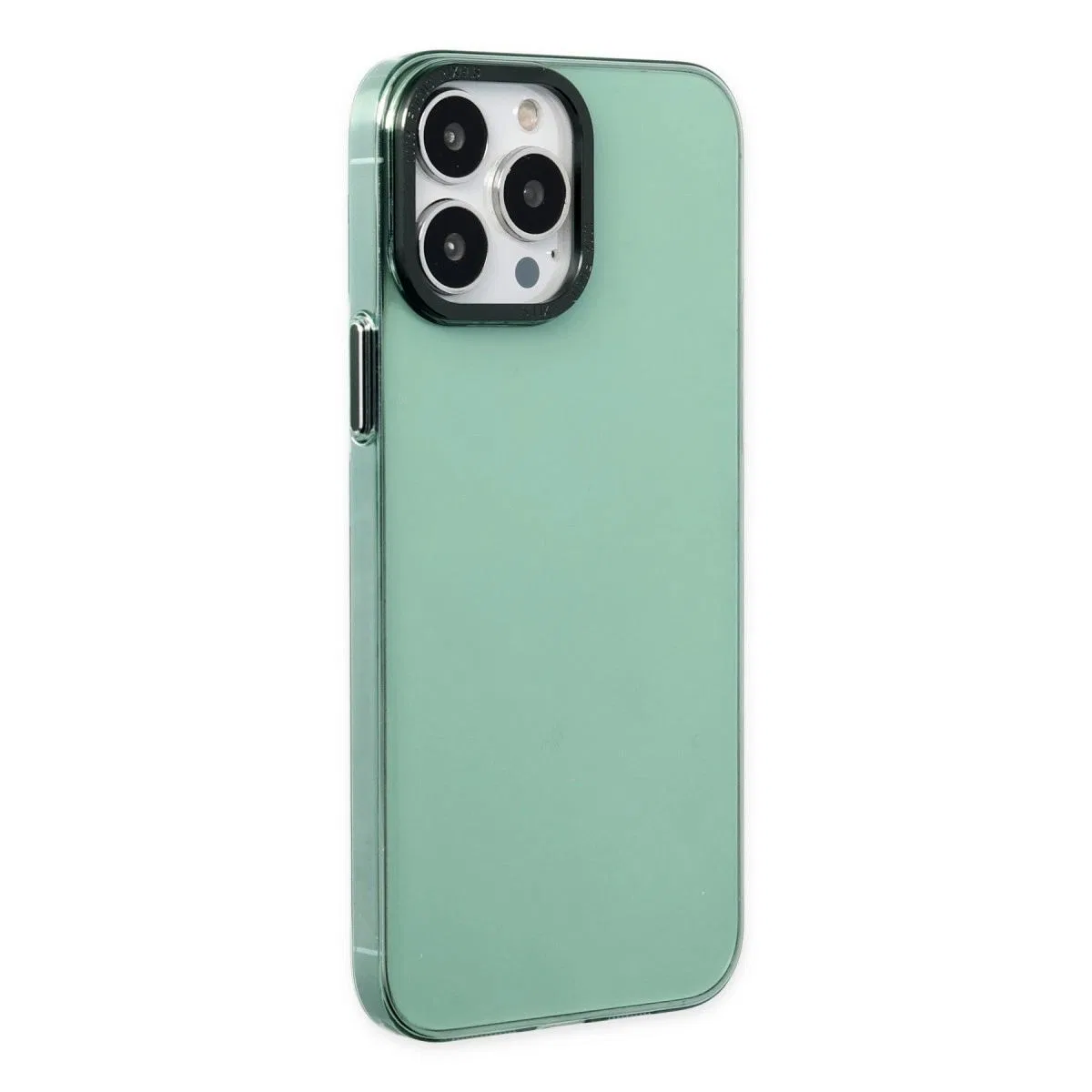 Apple İphone 13 Pro Kılıf Anka Pc Sert Metal Kapak - Yeşil görsel 2