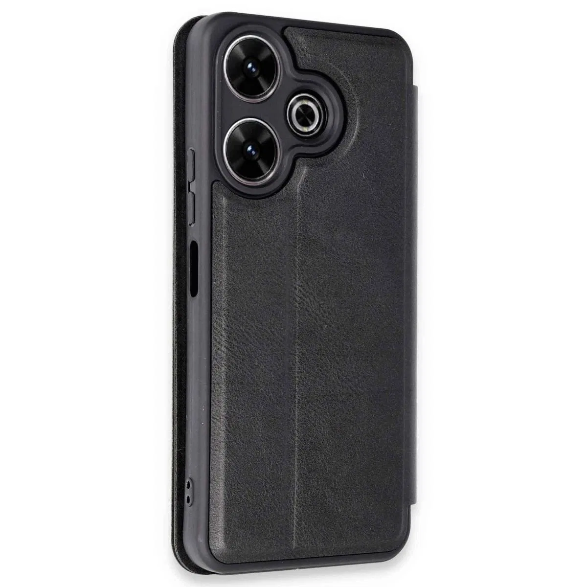 Xiaomi Redmi 13 4g Kılıf Flip Cover - Siyah görsel 2