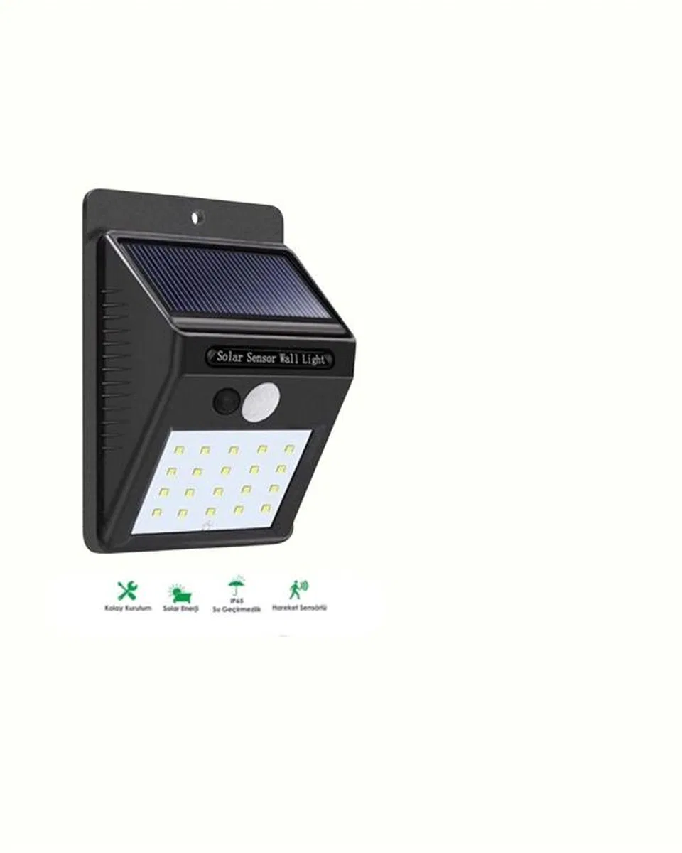Su Geçirmez 20 Led Solar Aydınlatma | Dış Mekan İçin Pır Hareket Sensörü İle Akıllı Işık Yeni Nesil görsel 3