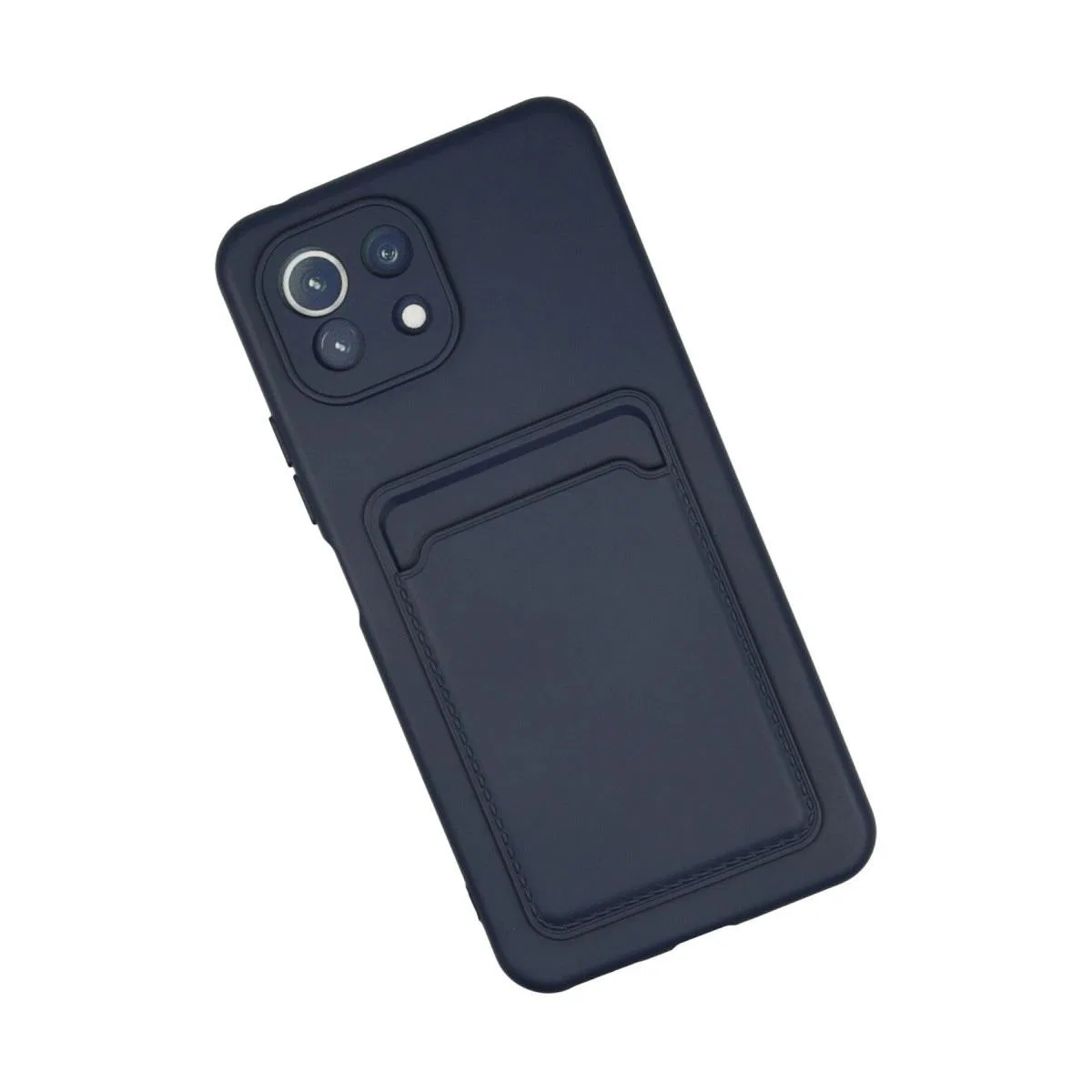 Xiaomi Mi 11 Kılıf Kelvin Kartvizitli Silikon - Lacivert görsel 2