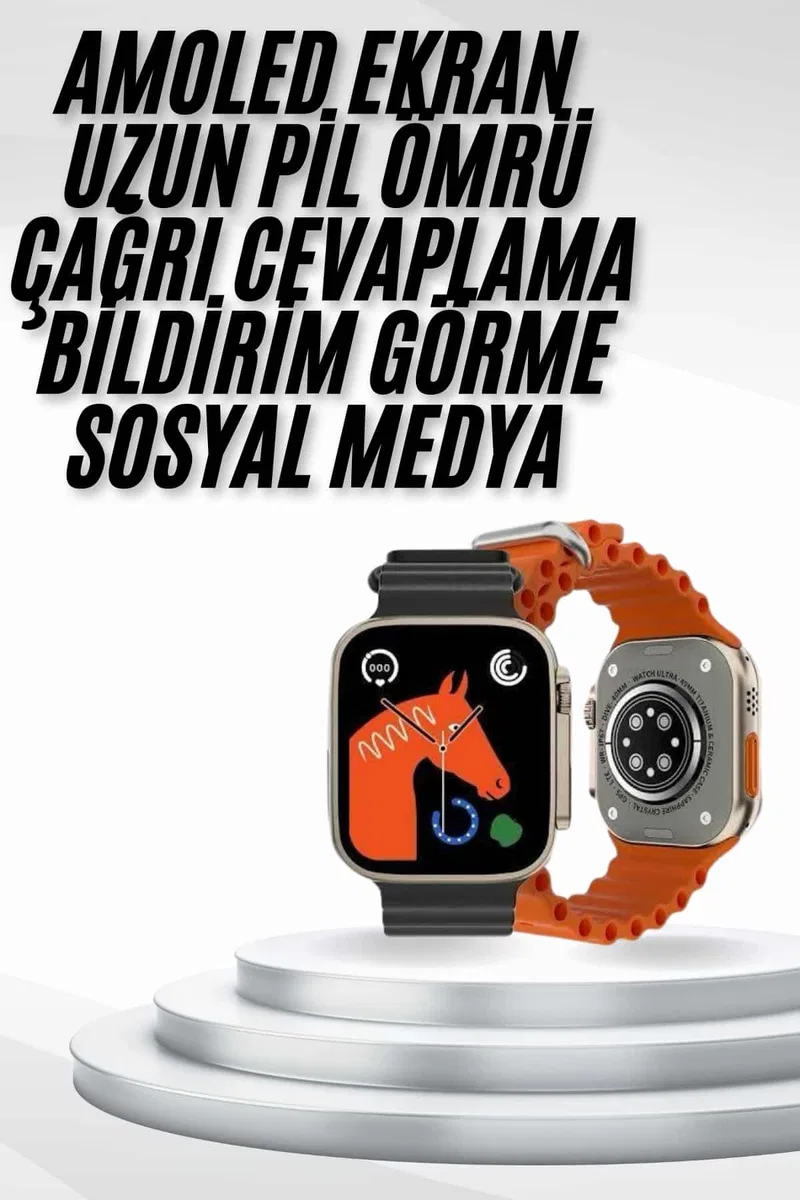 Yeni Nesil Akıllı Saat Müzik Dinleme Bildirim Görme Sesli Asistan Desteği Yeni Nesil görsel 2