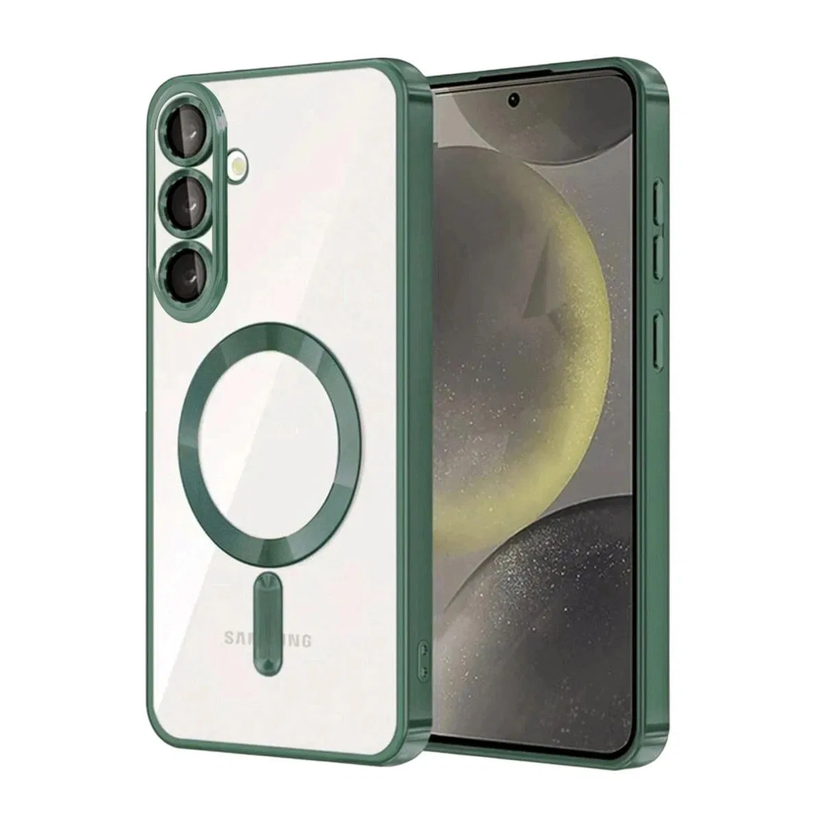 Samsung Galaxy S26 Kross Magneticsafe Kapak - Koyu Yeşil