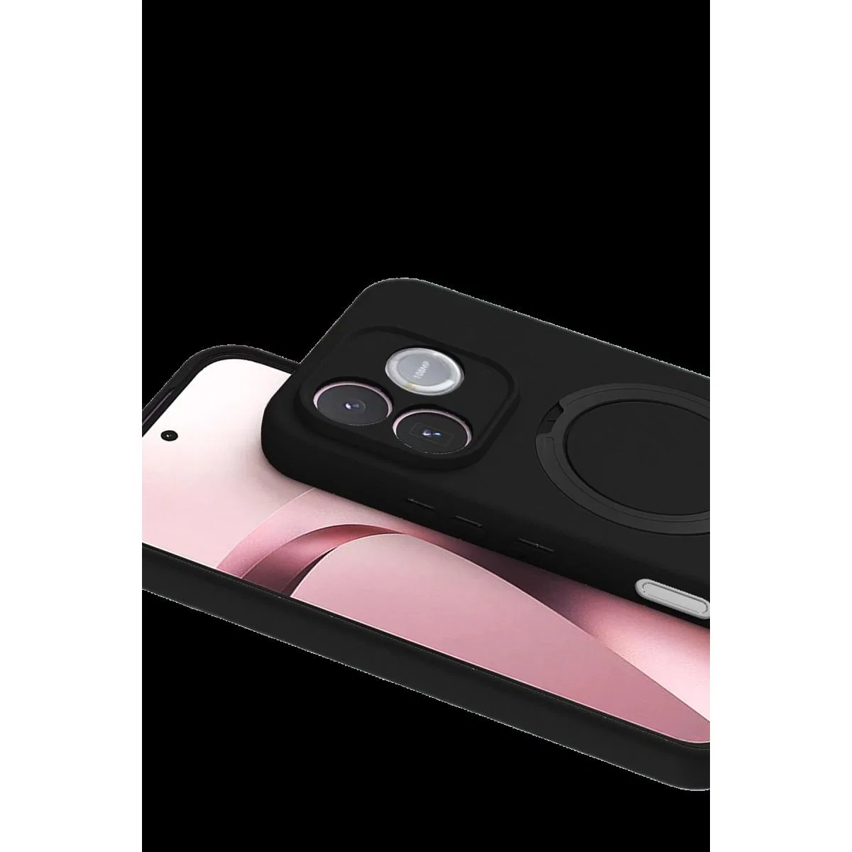 Huawei Honor 600 Lite Regal Magsafe Standlı Kapak - Siyah görsel 2