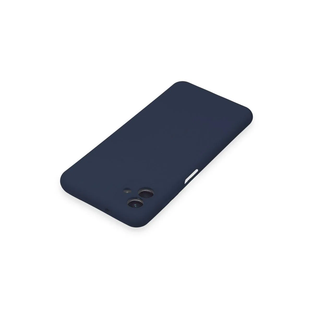Samsung Galaxy A04 Kılıf Nano İçi Kadife Silikon - Lacivert görsel 4