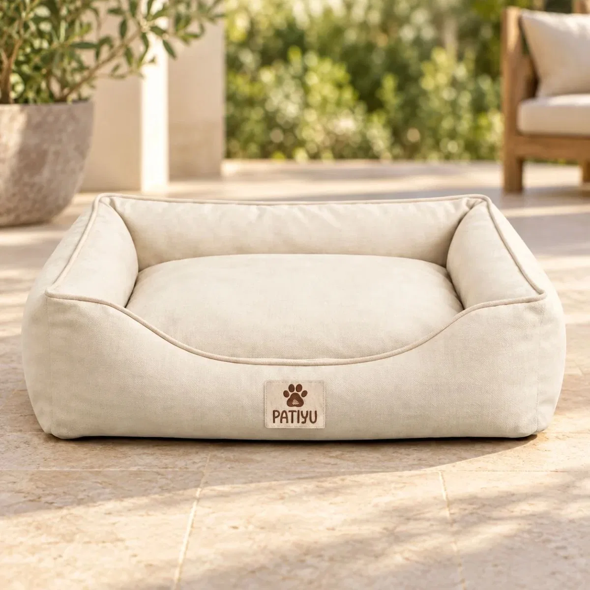 Kedi Köpek Yatağı Vera Premium Yatak - Krem / XLarge