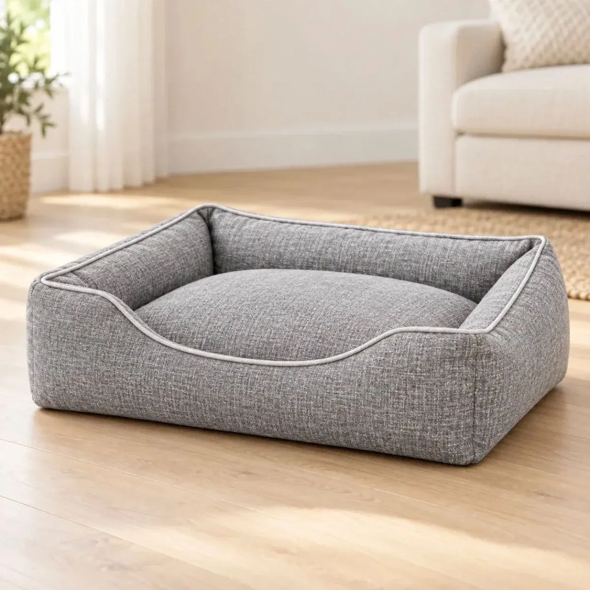 Kedi Köpek Yatağı Vera Premium Yatak - Gri / XLarge görsel 2