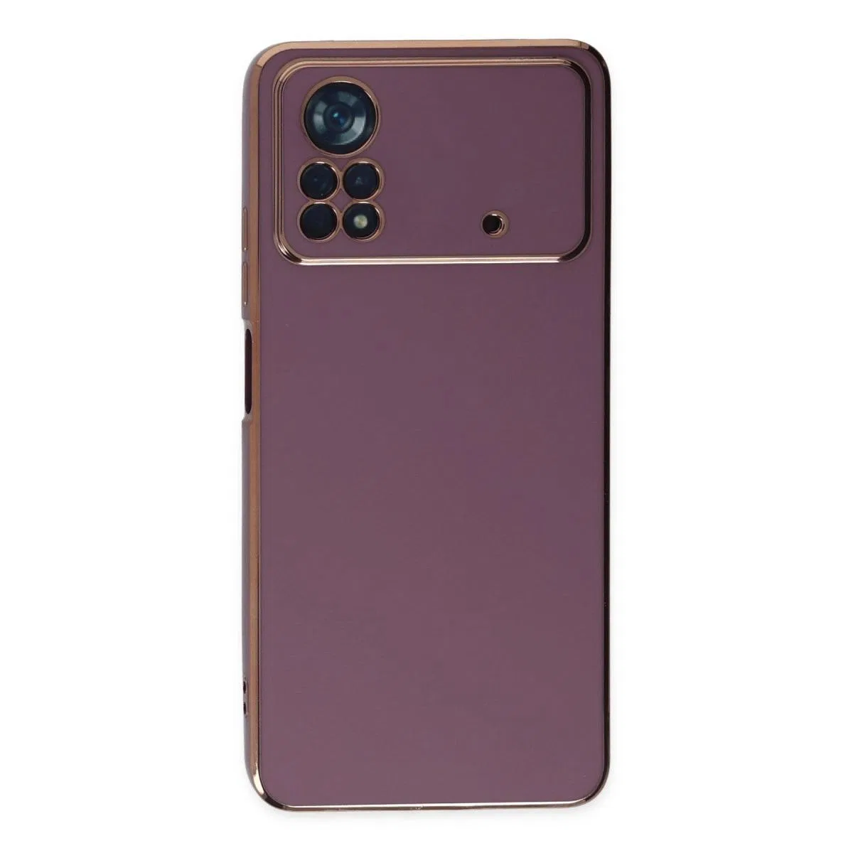 Xiaomi Poco X4 Pro 5g Kılıf Volet Silikon - Mor görsel 2
