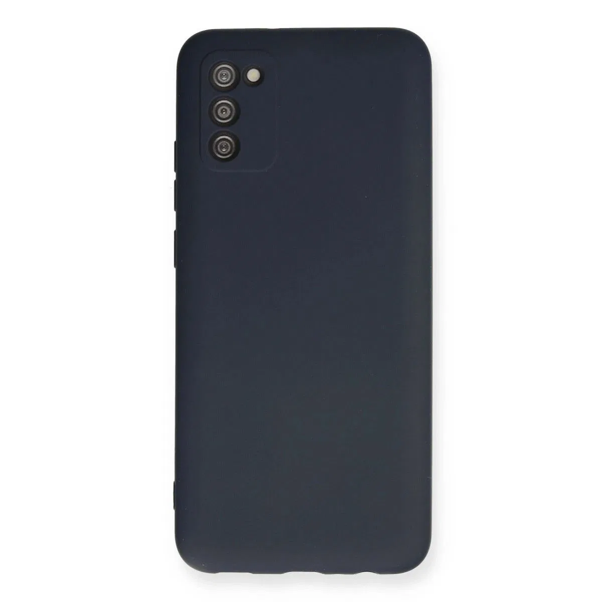 Samsung Galaxy A03s Kılıf Nano İçi Kadife Silikon - Lacivert