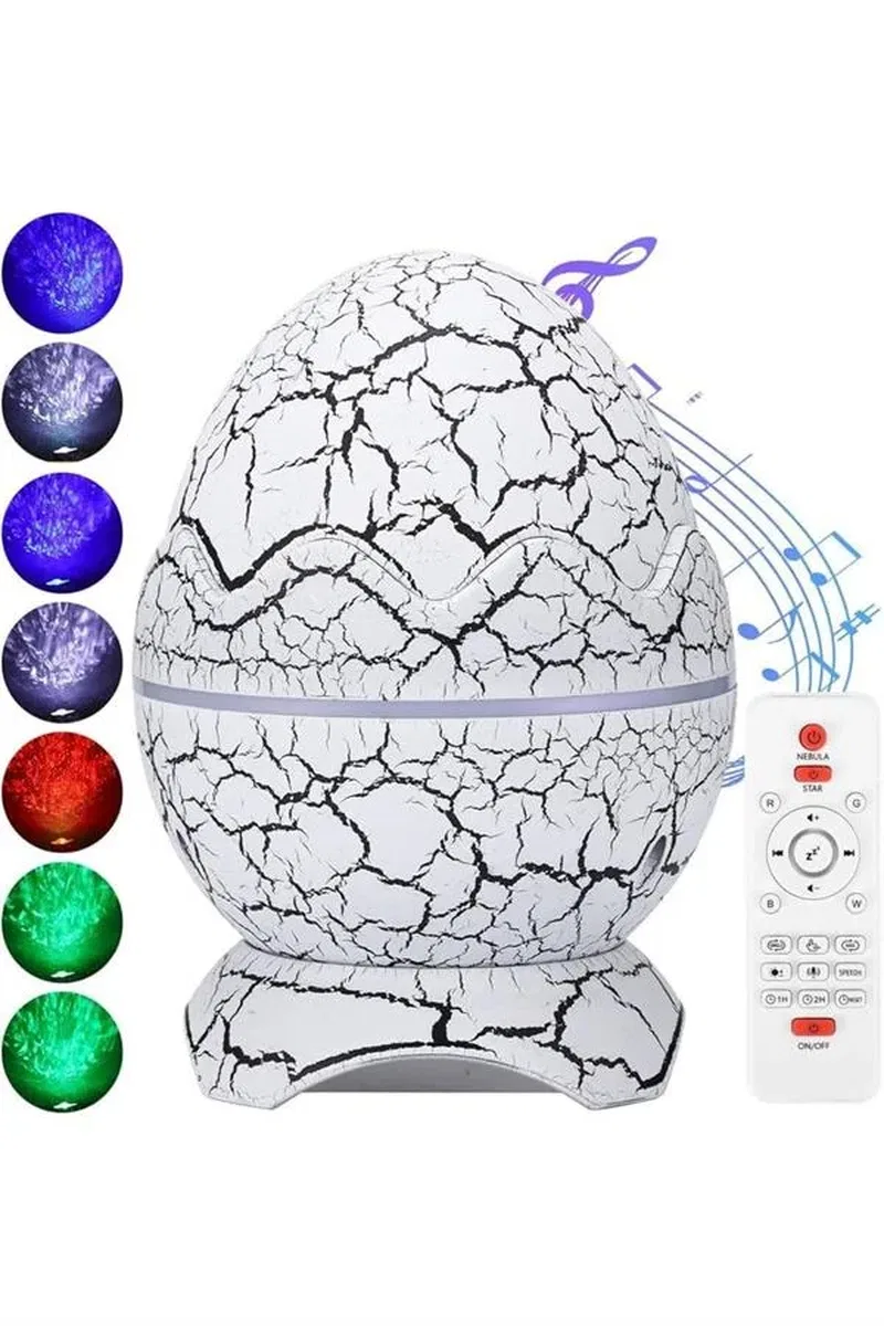 Gece Lambası Yumurta Işık Speaker Yeni Nesil Dinozor Yumurtası Görünümlü görsel 4