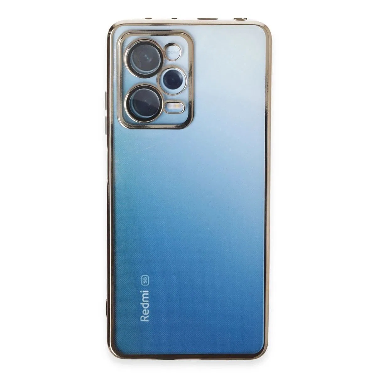 Xiaomi Redmi Note 12 Pro 5g Kılıf Razer Lensli Silikon - Gold