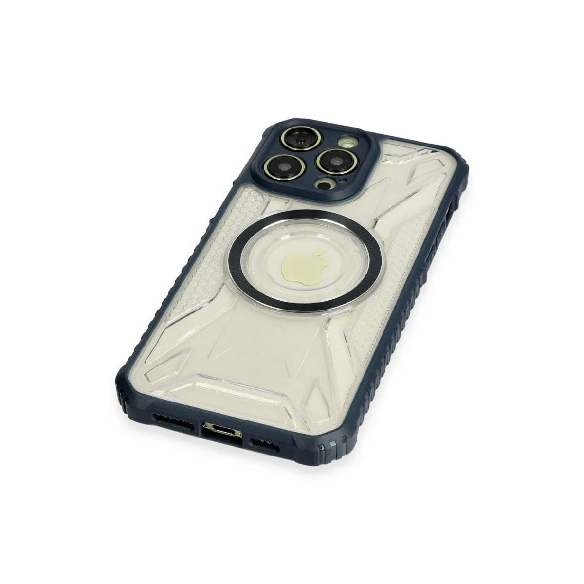 Apple İphone 14 Pro Kılıf Prag Magneticsafe Kapak - Lacivert görsel 4