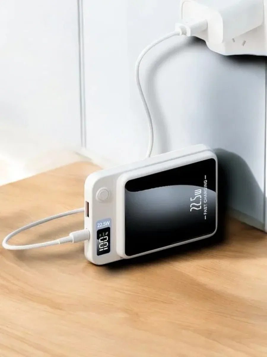 22. 5W Magsafe Kablosuz Şarjlı Powerbank Dijital Ekran ve Hızlı Şarj görsel 5