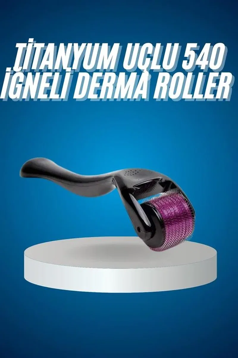 Titanyum Uçlu Derma Roller 540 İğneli 1 mm Gözenek Azaltıcı Akne İzlerine Uygun görsel 2
