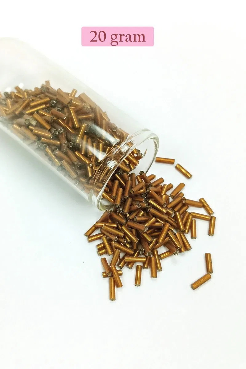 Uzun Boru Kesme Boncuk Çap 2mm Uzunluk 10 mm - 4 Renk - Toplam 80 Gram - BNC426 görsel 5