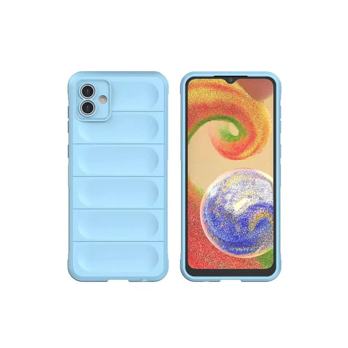 Samsung Galaxy A05 Kılıf Optimum Silikon - Sky Blue görsel 2