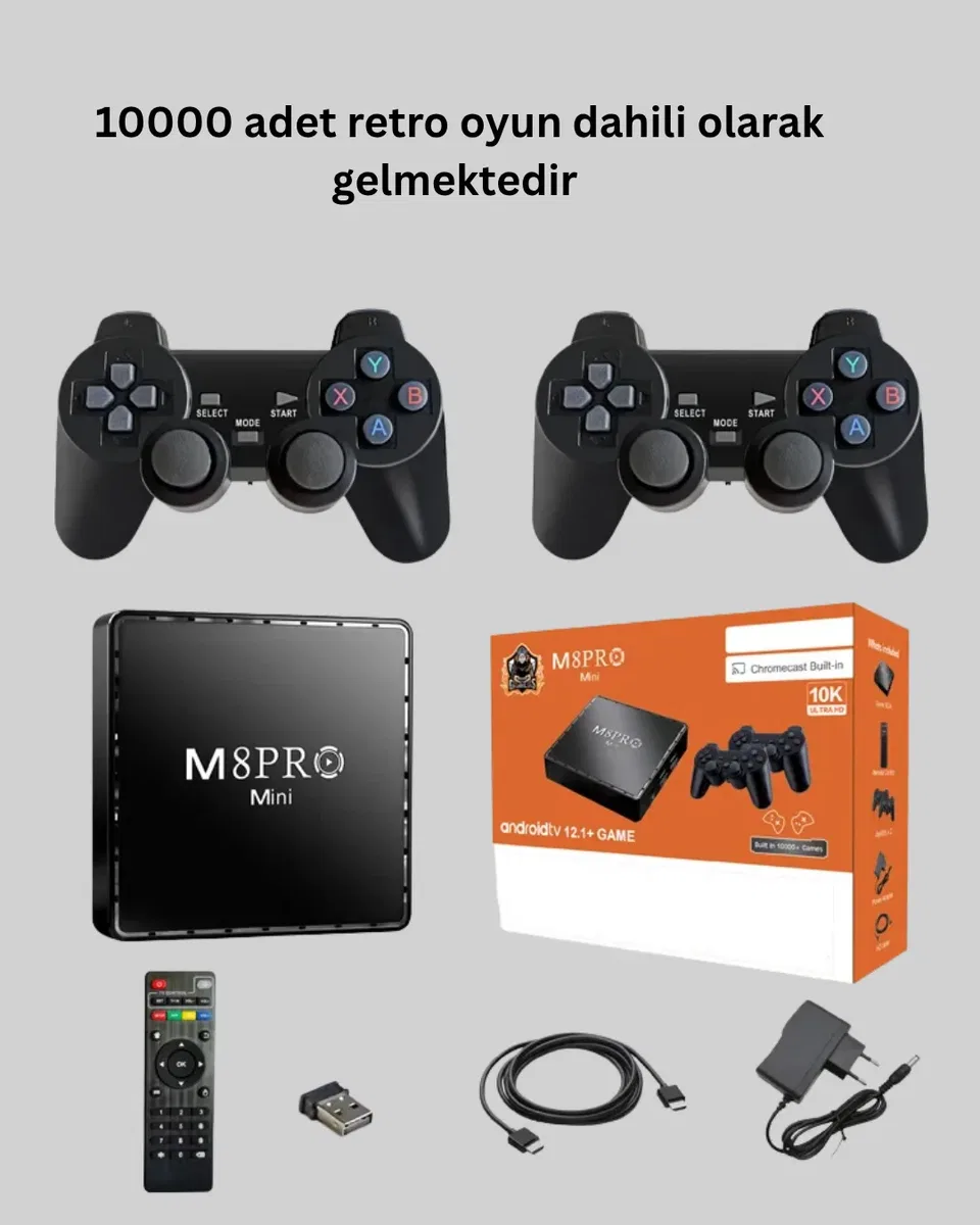 Retro Oyun Konsollu Akıllı Android TV Kutusu görsel 5