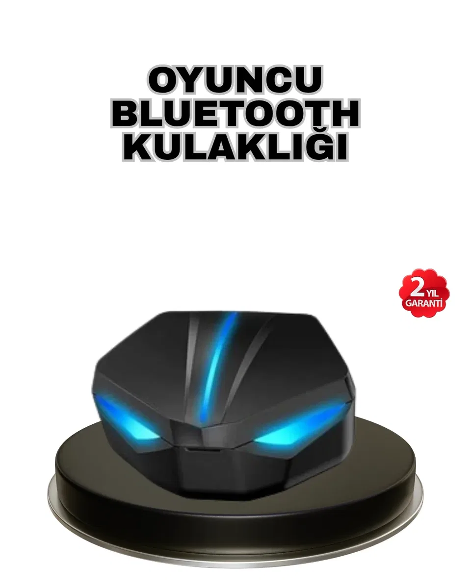 Tam Kablosuz Oyuncu Kulaklığı 5. 0 Bluetooth LED Kontrollü