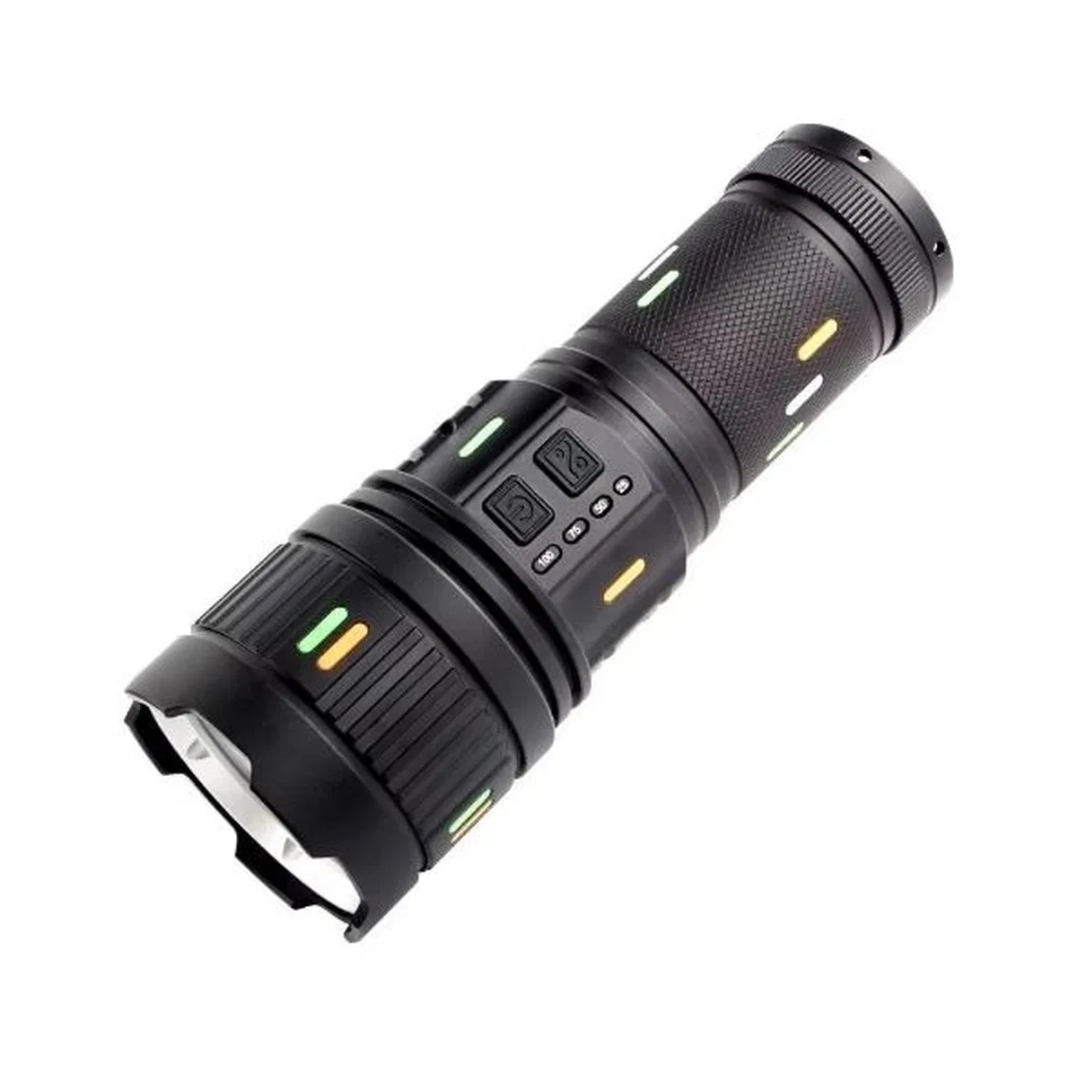 F. b. ı Pro F-3001 Alüminyum Tg Led Güç Göstergeli Type-c Şarjlı El Feneri 100 W görsel 3