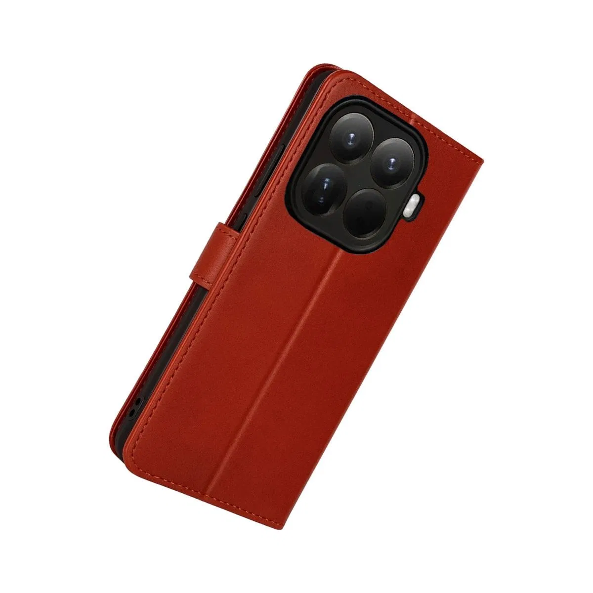 Xiaomi Mi 15t Pro Trend S Plus Kapaklı Kılıf - Kırmızı görsel 3