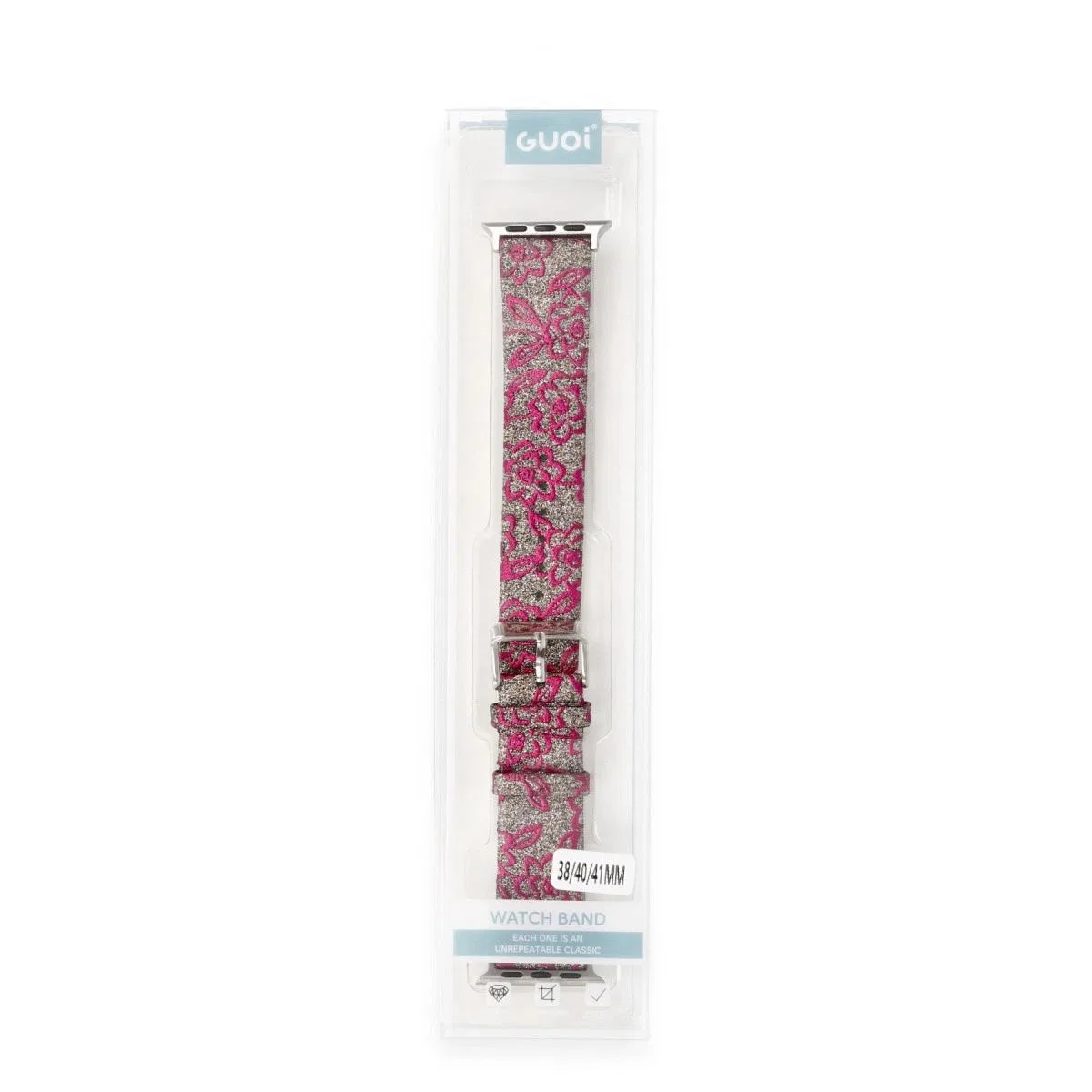 Apple Watch 38mm Creeper Desenli Kordon - Pembe görsel 4