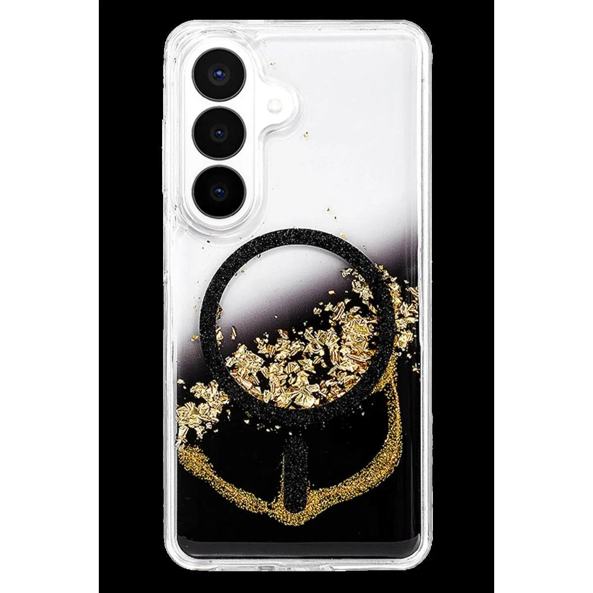 Onegif Samsung Galaxy S26 Lotus Simli Magsafe Kapak - Siyah görsel 3