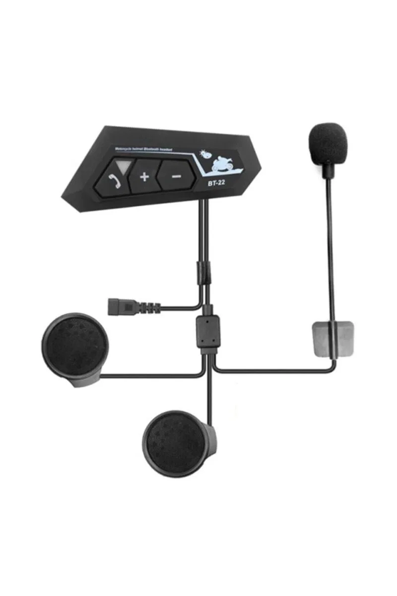 Bt22 Kask Kulaklık Bluetooth Motosiklet Kulaklık 5. 0 Bluetooth Interkom Motorsiklet Kulaklık görsel 2