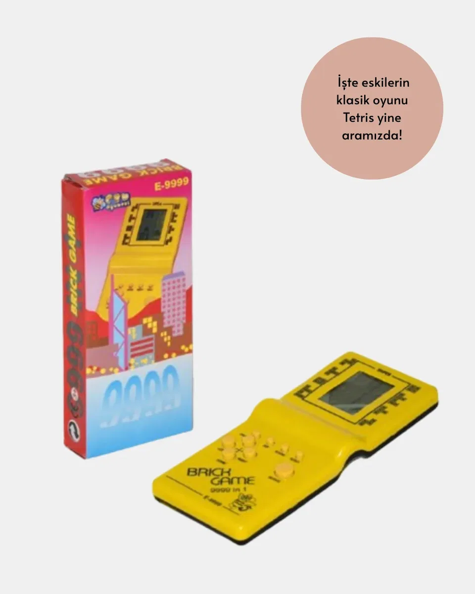 Retro Tetris El Aterisi – Pil ile Çalışan Taşınabilir Mini Oyun Konsolu görsel 2