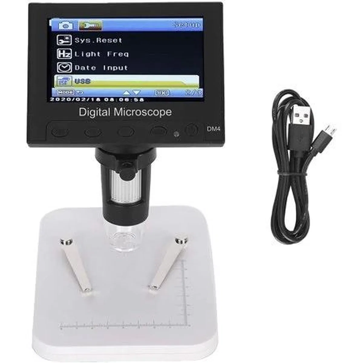 Nikula- 1000x 2. 0mp Usb Dijital Elektronik Mikroskop 8 Lcd Ekran Vga Büyüteç Dm4-s görsel 2