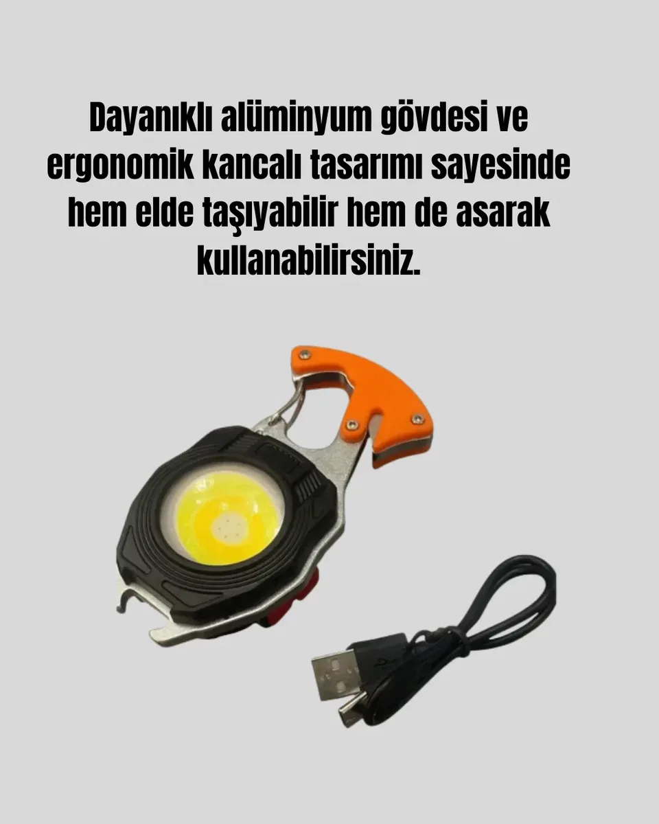 Çok Modlu LED Işıklı Pratik Anahtarlık görsel 3