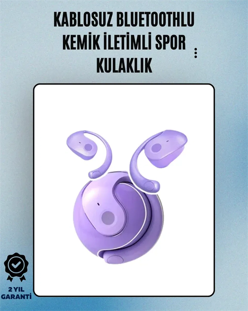 S05 Kablosuz Bluetooth 5. 3 Kemik İletimli Spor Kulaklık – IPX4 Suya Dayanıklı, 6 Saat Pil Ömrü görsel 2