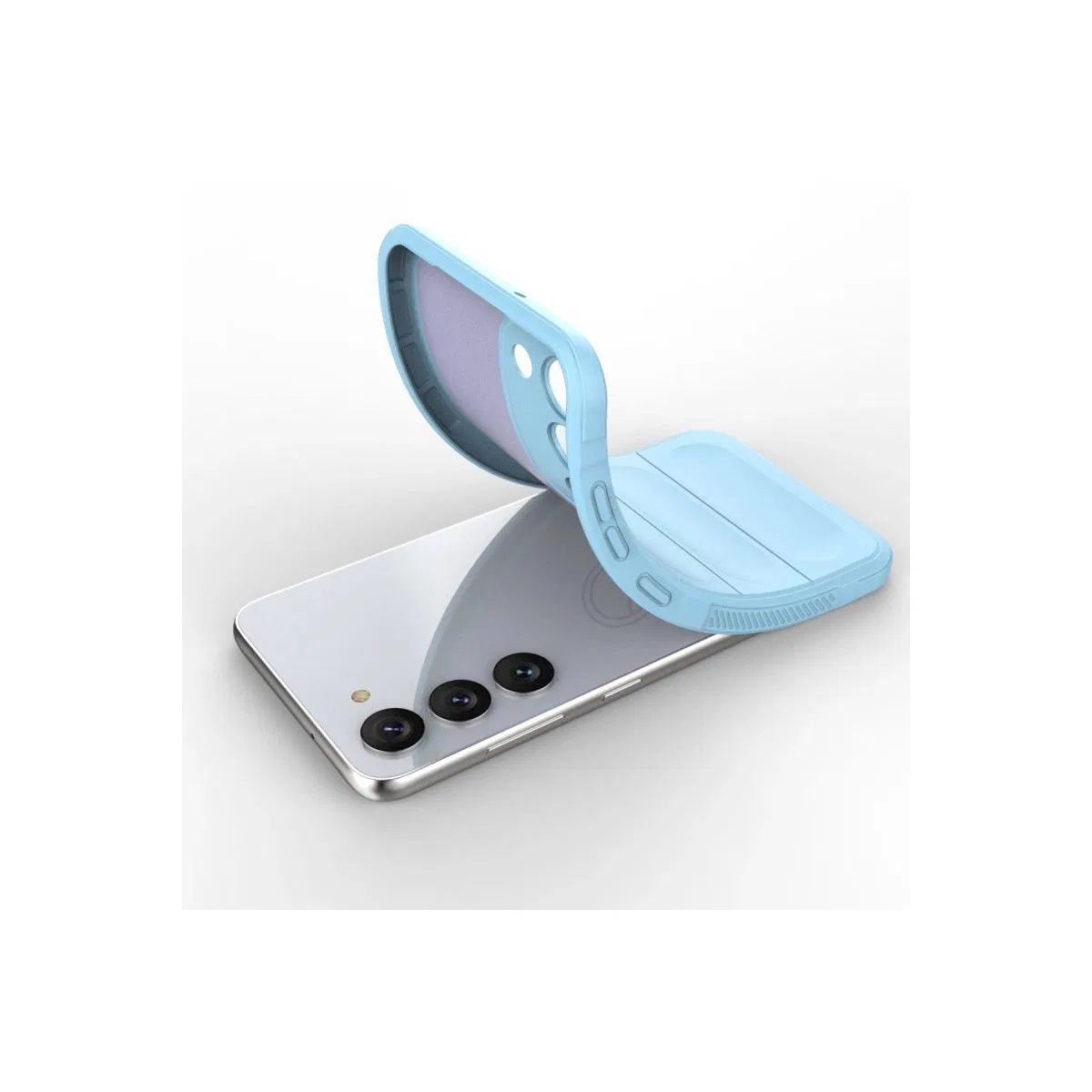 Samsung Galaxy S23 Plus Kılıf Optimum Silikon - Sky Blue görsel 4